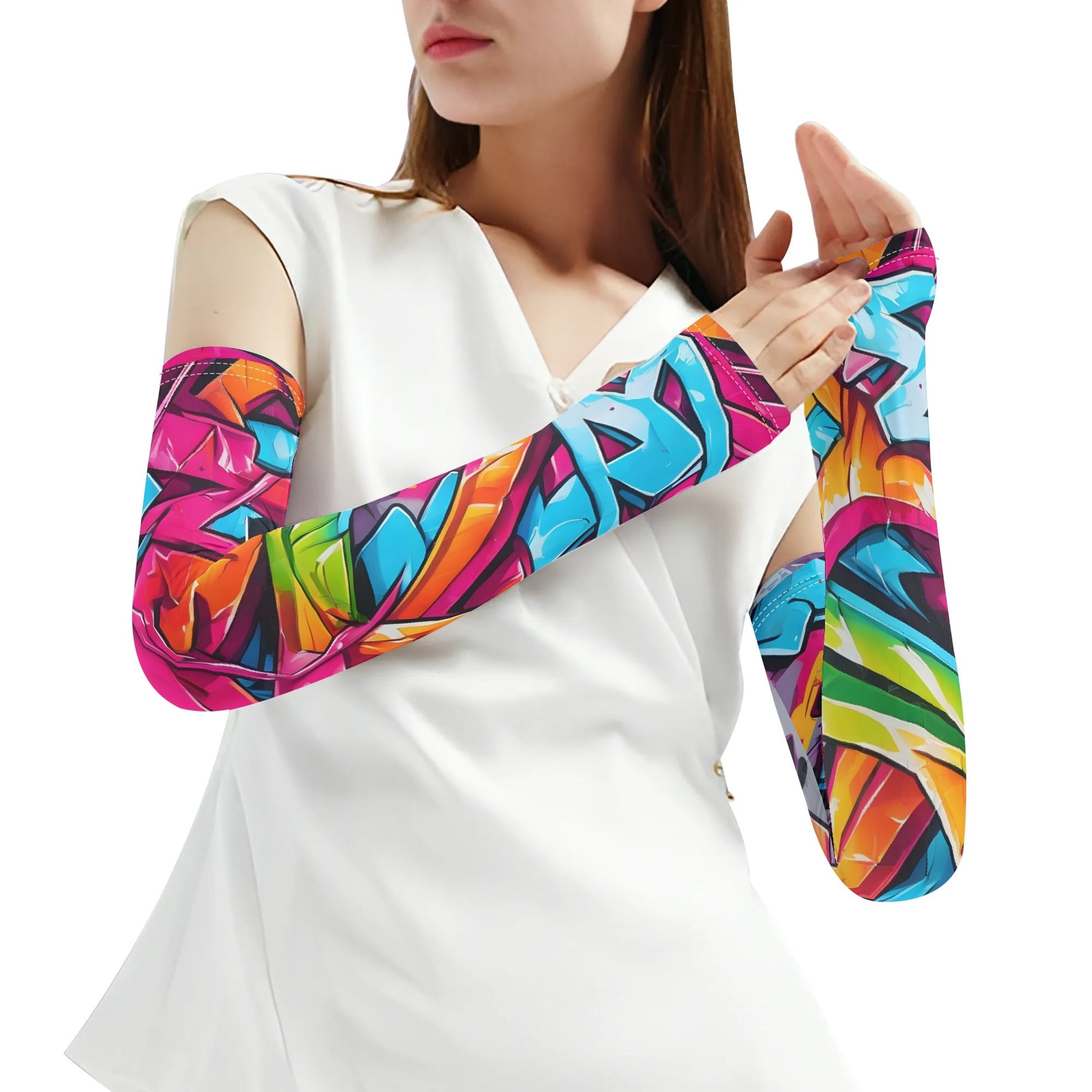 SANCTIFIED- A Pair Cooling Arm Sleeves Arm Cover for UV Sun Protection Gifts, FREE SHIPPING