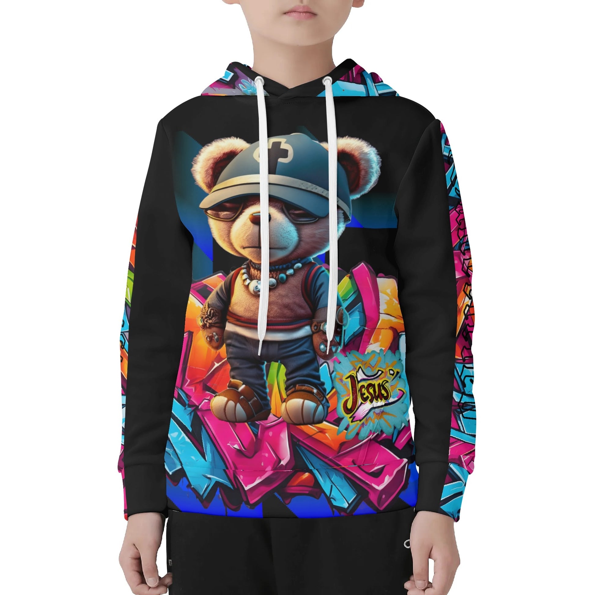 JESUS MY COMFORTER- Children All Over Print Warm Velvets Pair Of Hoodie, FREE SHIPPING