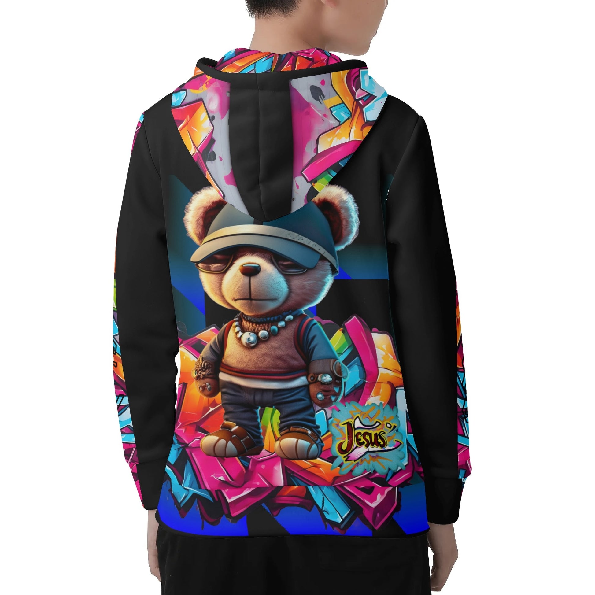 JESUS MY COMFORTER- Children All Over Print Warm Velvets Pair Of Hoodie, FREE SHIPPING