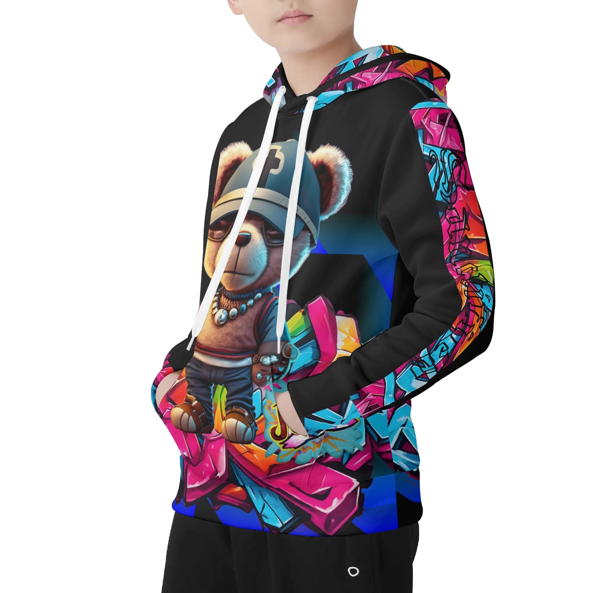 JESUS MY COMFORTER- Children All Over Print Warm Velvets Pair Of Hoodie, FREE SHIPPING