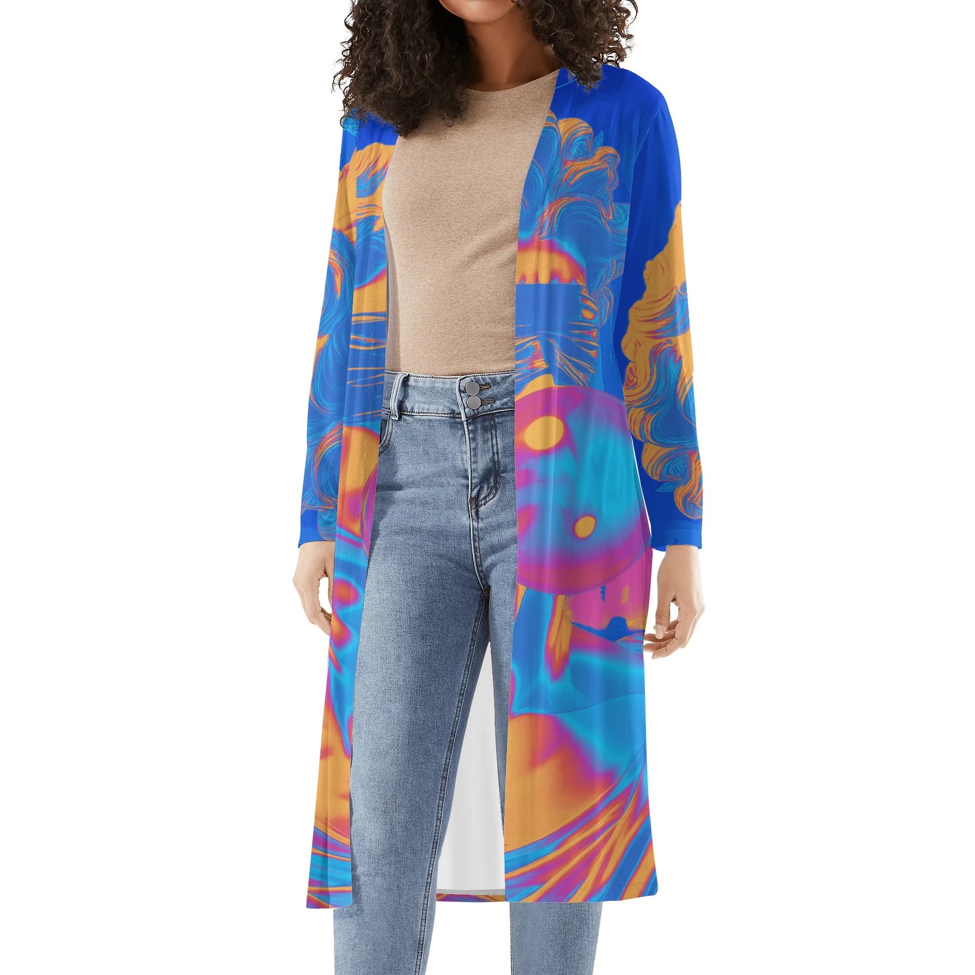 WALK BY FAITH- Womens Long Flowy Lightweight Kimono Cardigans, FREE SHIPPING