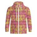 SANCTIFIED- Adult Full Zip Turtleneck Hoodie Streetwear, Free Shipping