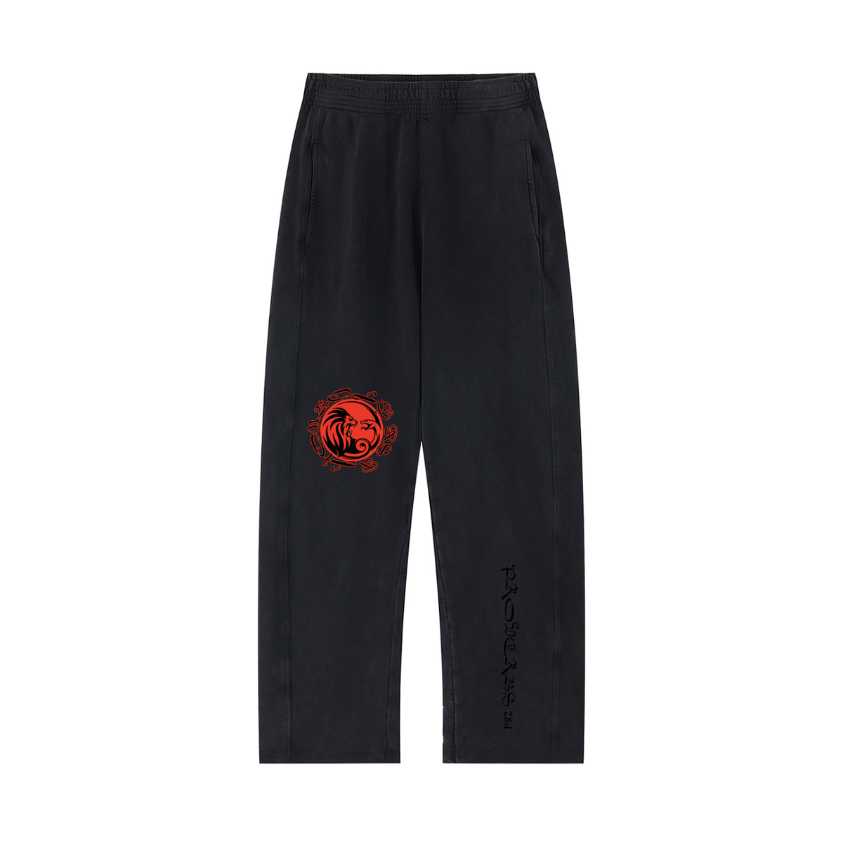 BOLD AS A LION- Unisex Mineral Wash Straight Sweatpants