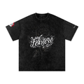 FEARLESS- Snow Washed Oversized Cotton T-Shirt