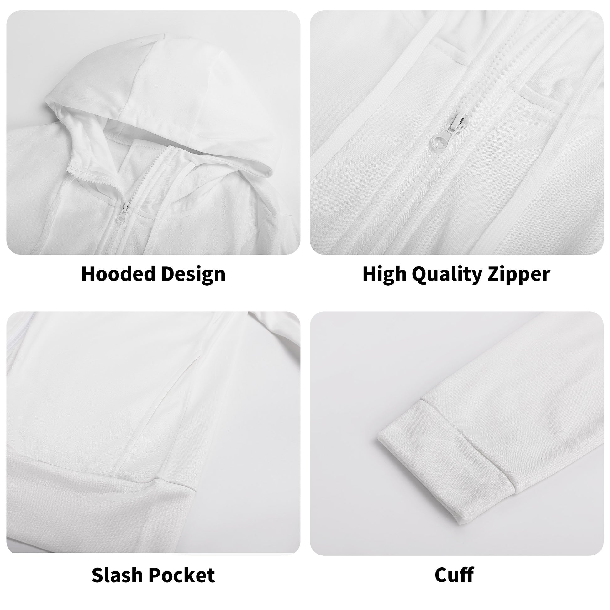 SANCTIFIED- Adult Full Zip Turtleneck Hoodie Streetwear, Free Shipping