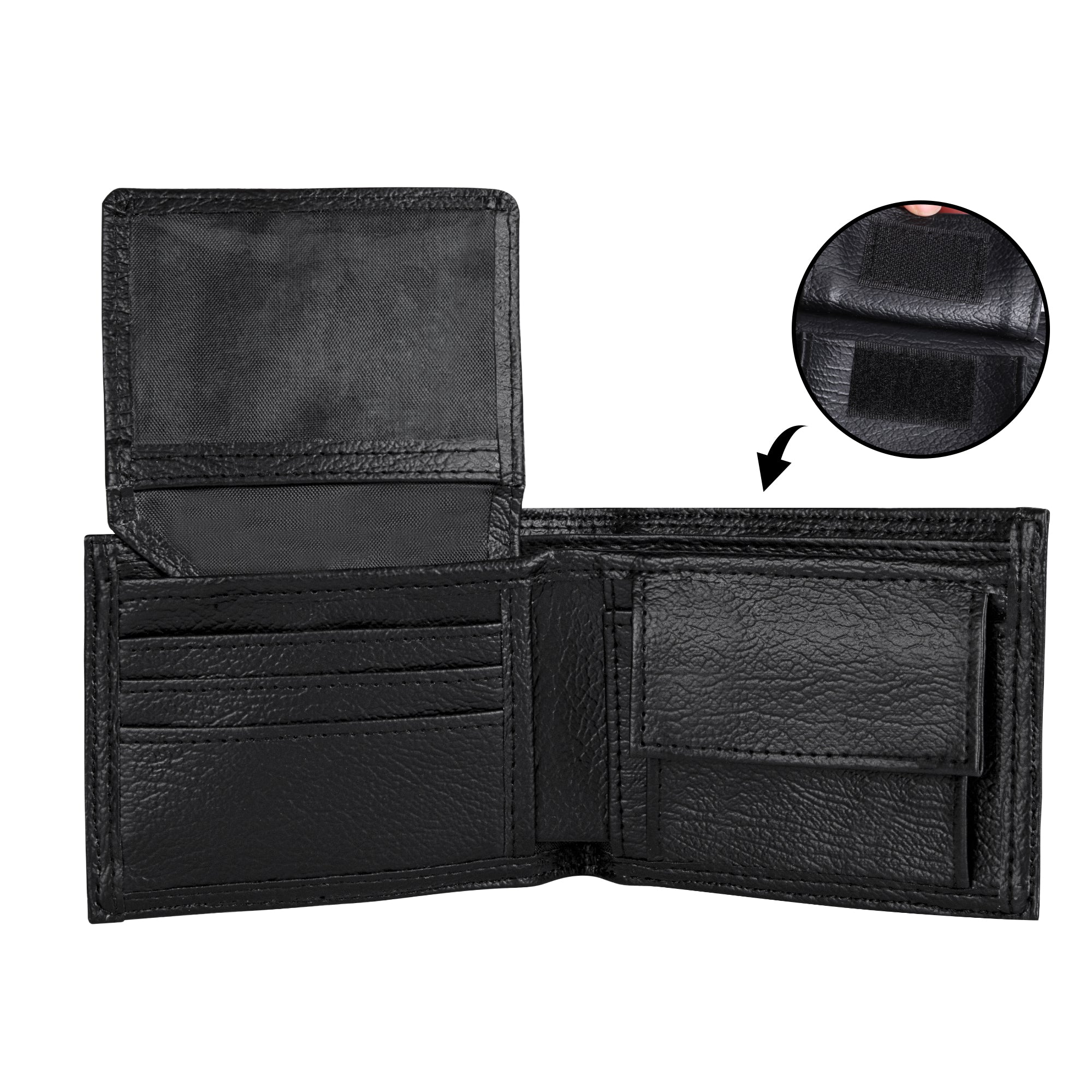 AMAZING GRACE- Mens Minimalist PU Leather Wallet Paper Folded Wallet, FREE SHIPPING
