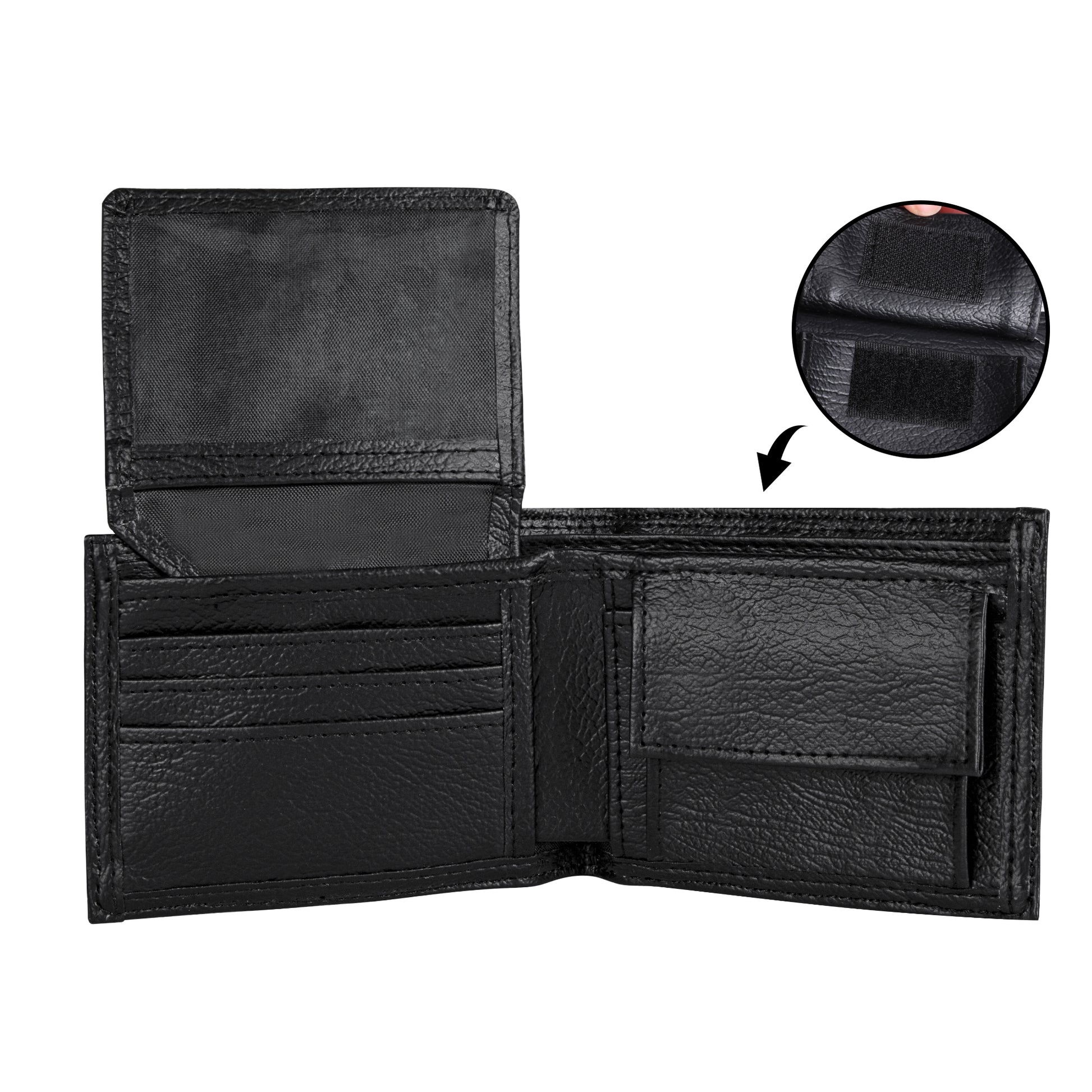 KING JESUS- Mens Minimalist PU Leather Wallet Paper Folded Wallet, FREE SHIPPING