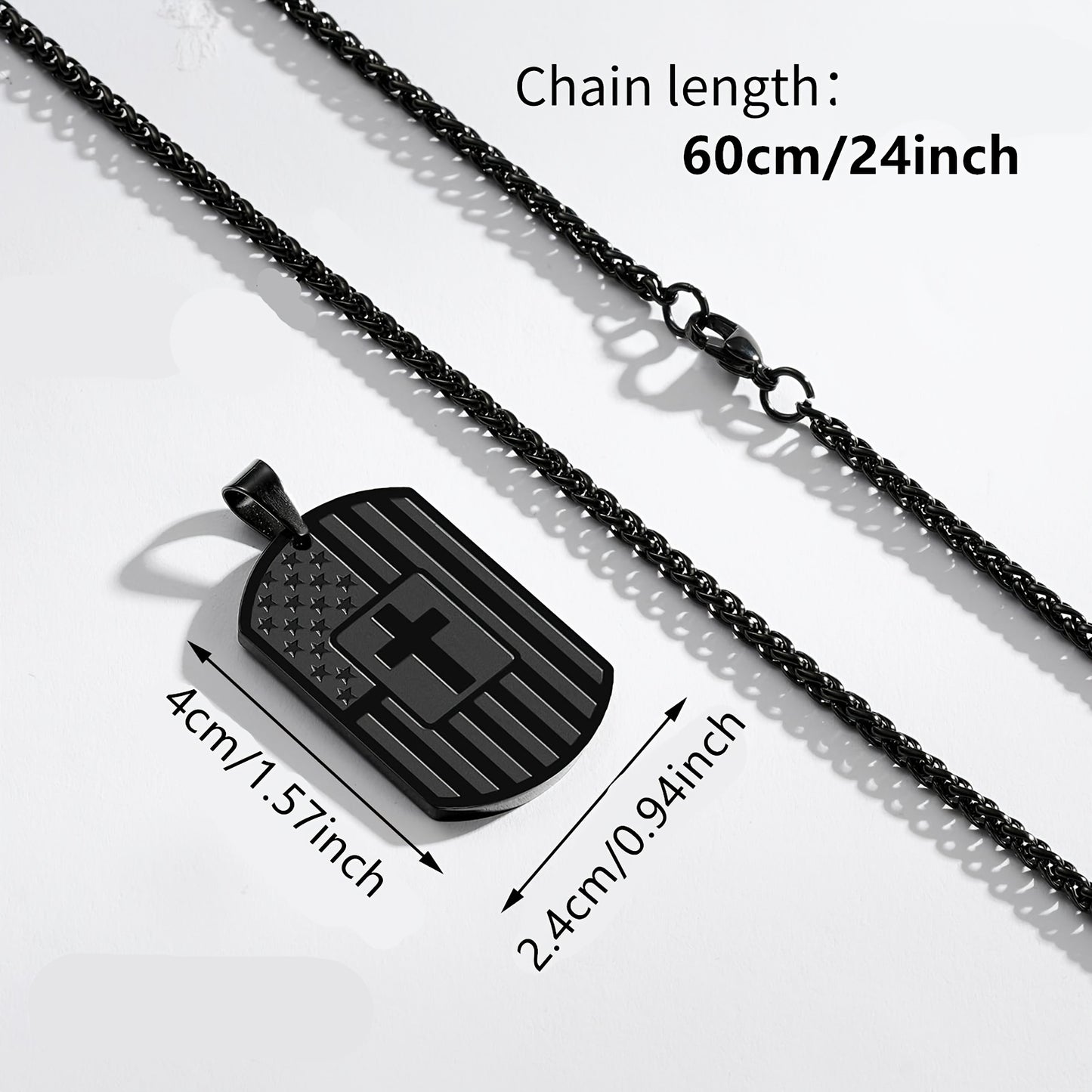 Stainless Steel Cross Pendant Necklace