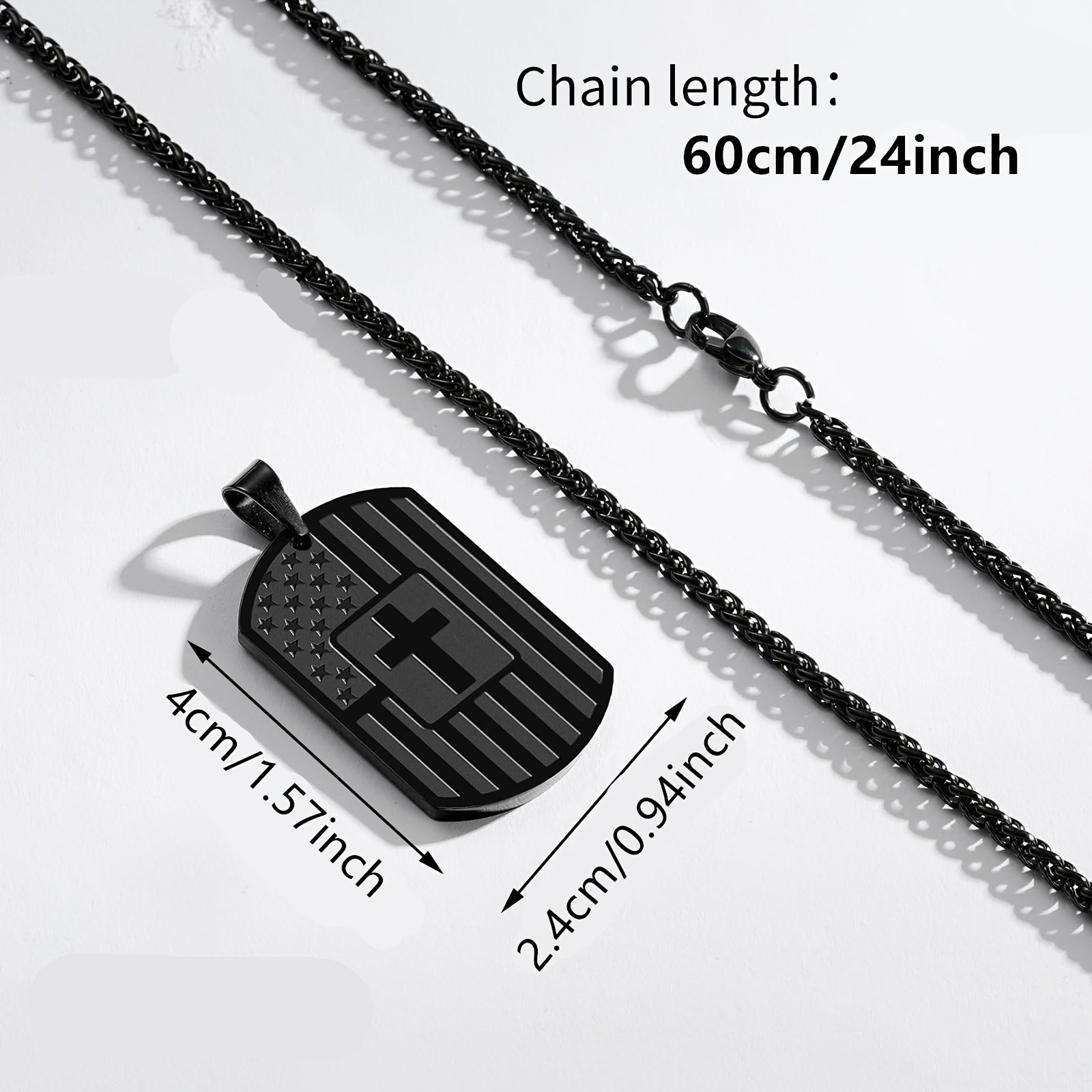 Stainless Steel Cross Pendant Necklace