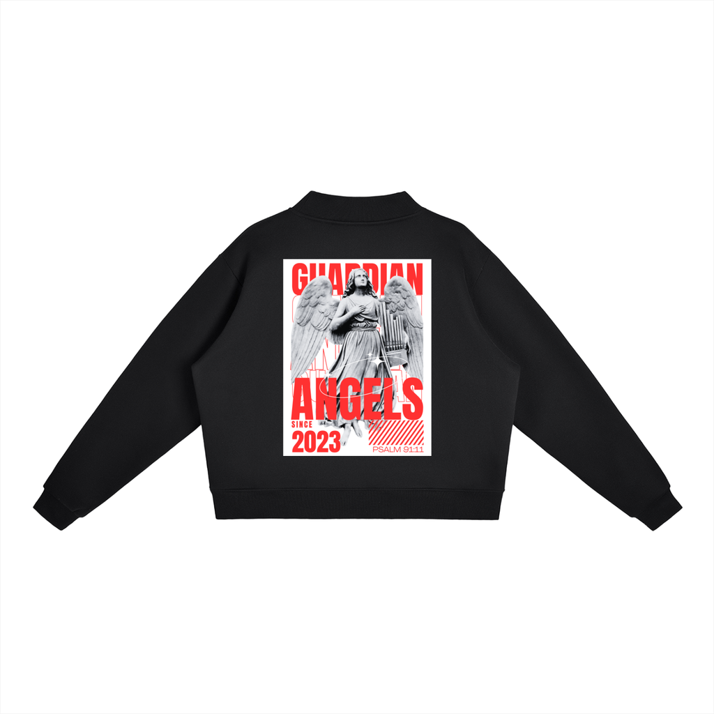 FEARLESS- Essential Fleece Mock-Neck Crew Sweatshirt