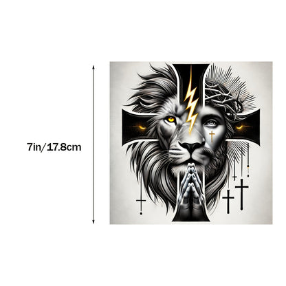 7inch Faith and Lion Vinyl Decal, Car Sticker or Laptop