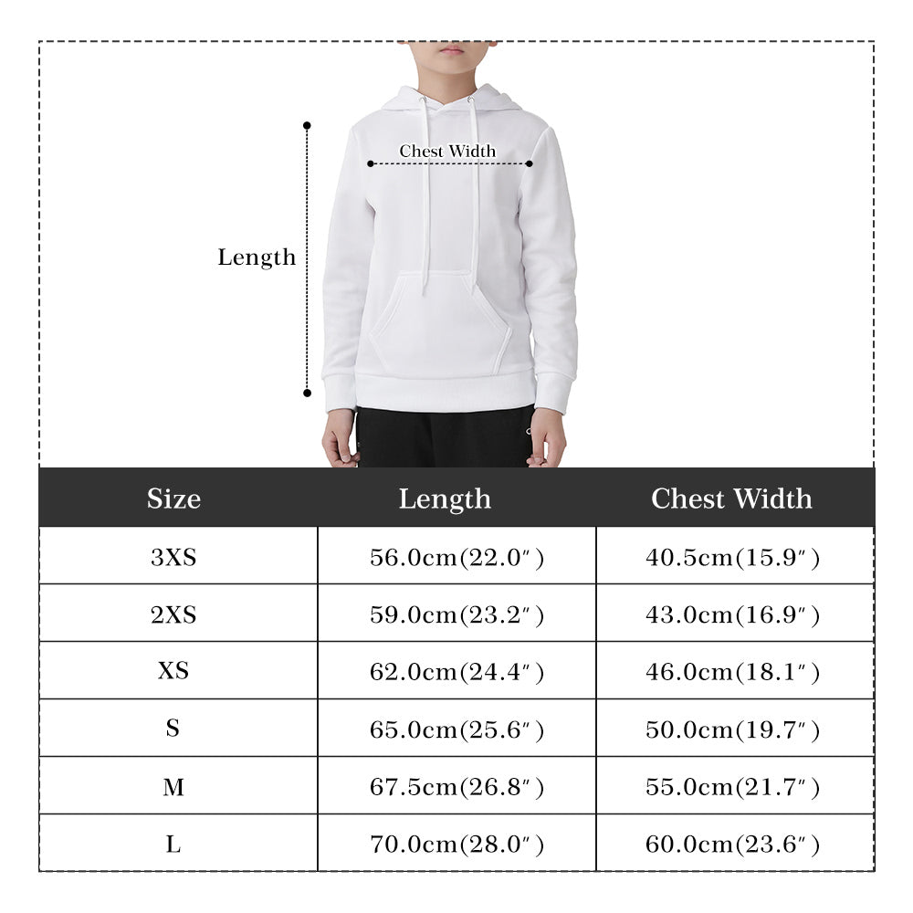 SANCTIFIED- Children All Over Print Warm Velvets Pair Of Hoodie, FREE SHIPPING