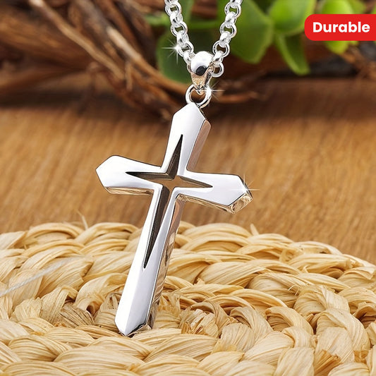Stainless Steel Cross Pendant Necklace