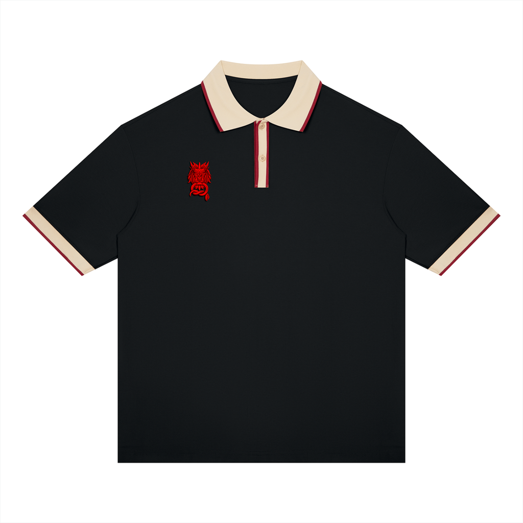 BOLD AS A LION- Unisex Color Block Polo Shirt
