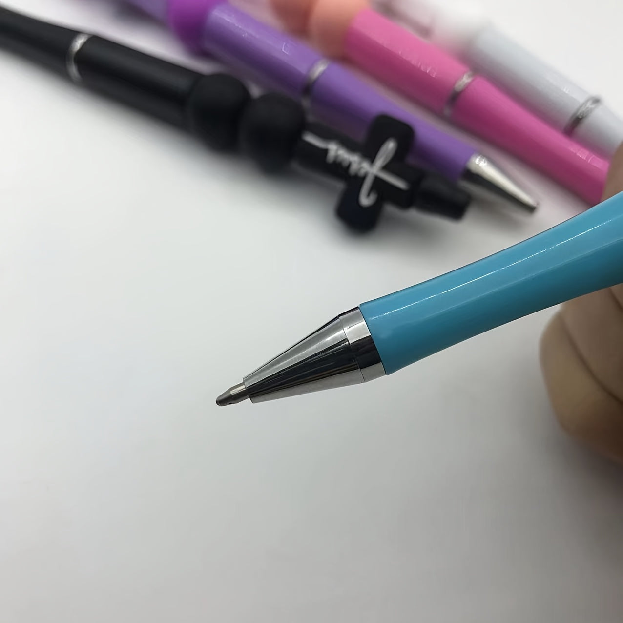 7pcs Silicone Cross Ballpoint Pen Set
