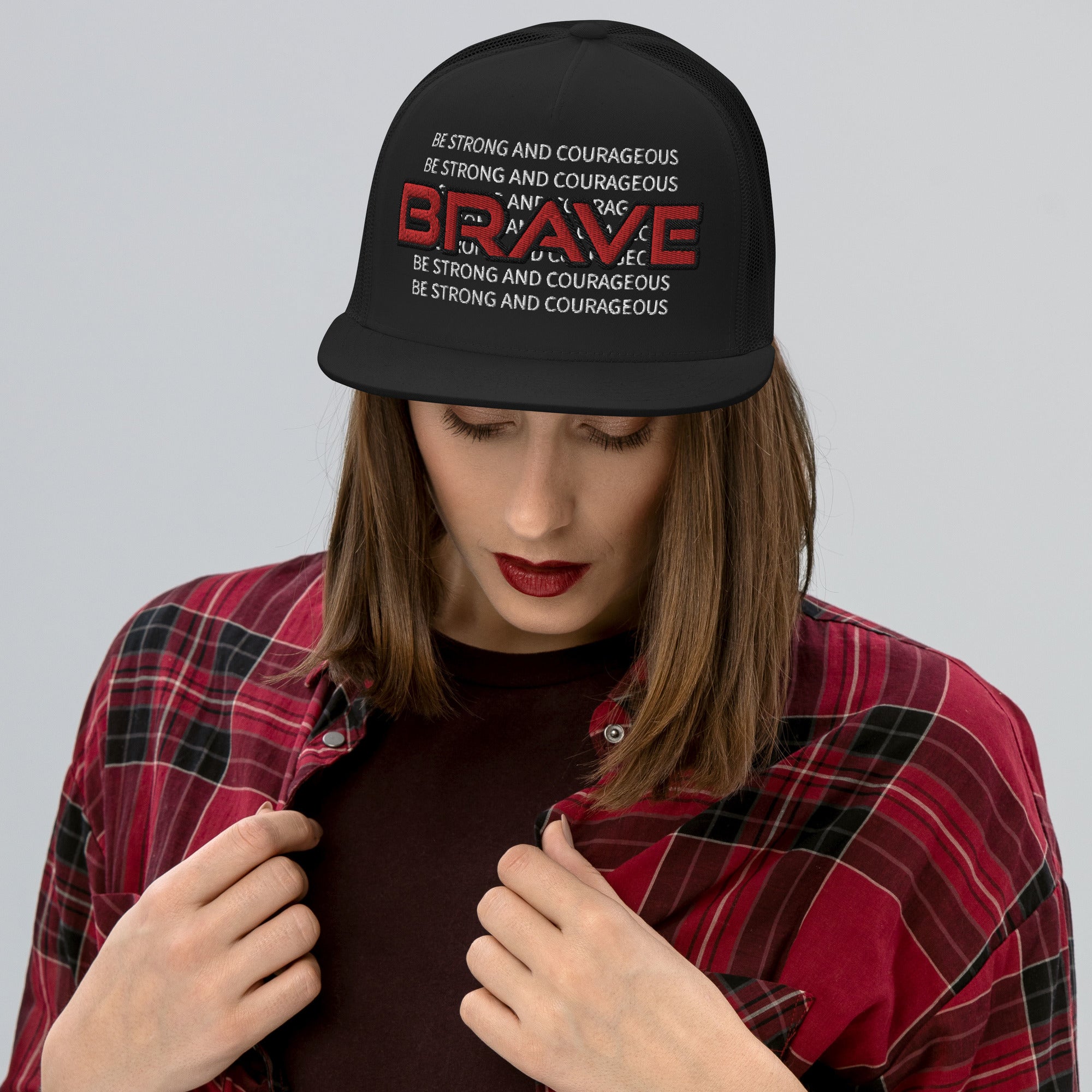 BE STRONG AND COURAGEOUS- Trucker Cap