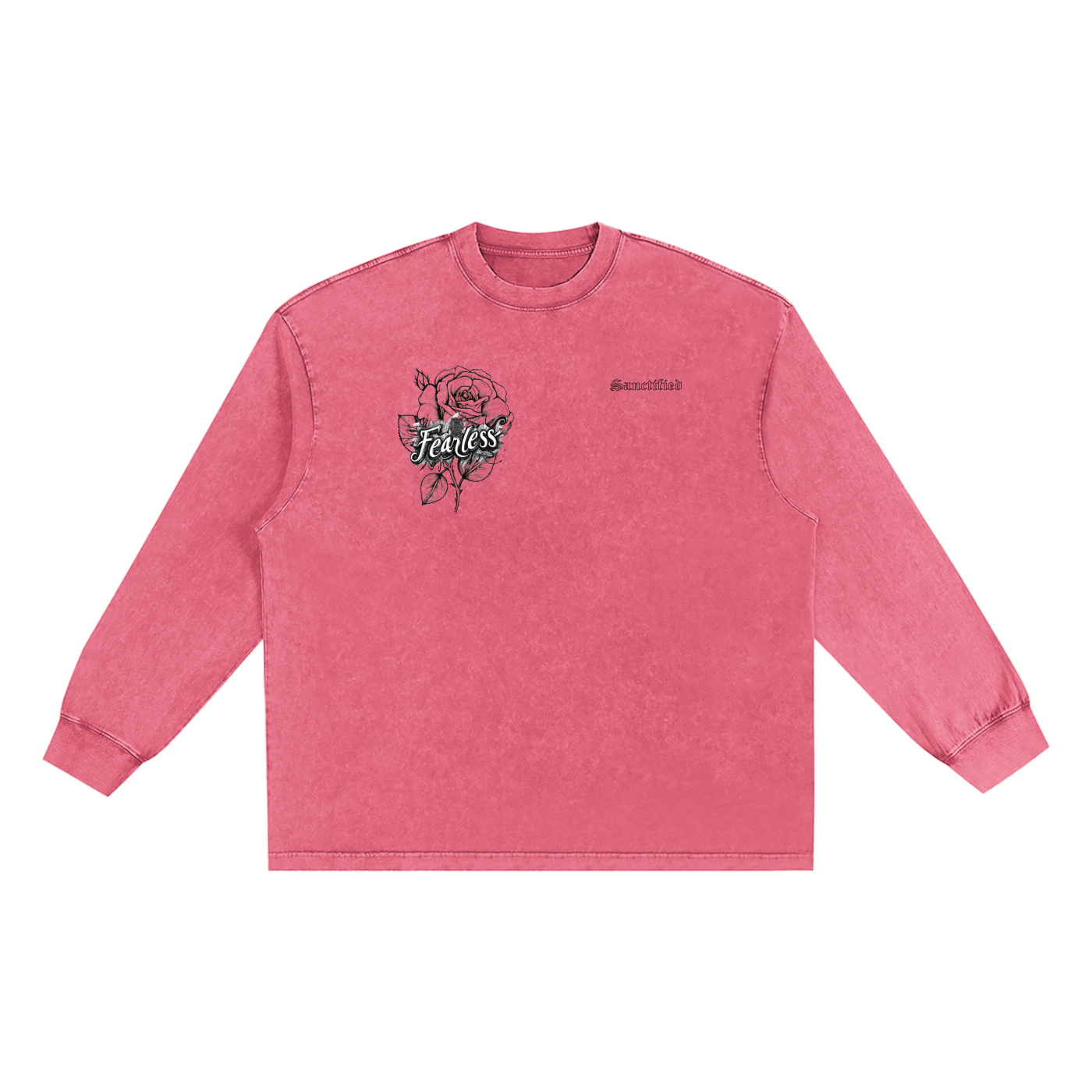 Snow Washed Frayed Edge T-Shirt