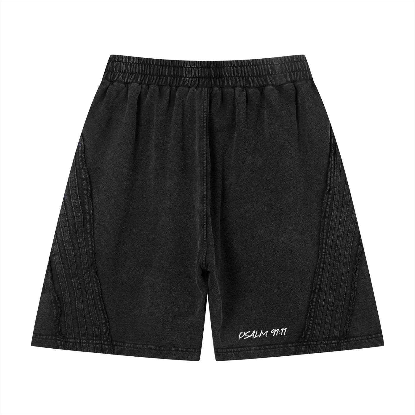 FEARLESS- Unisex Vintage Wash Raw Edge Shorts