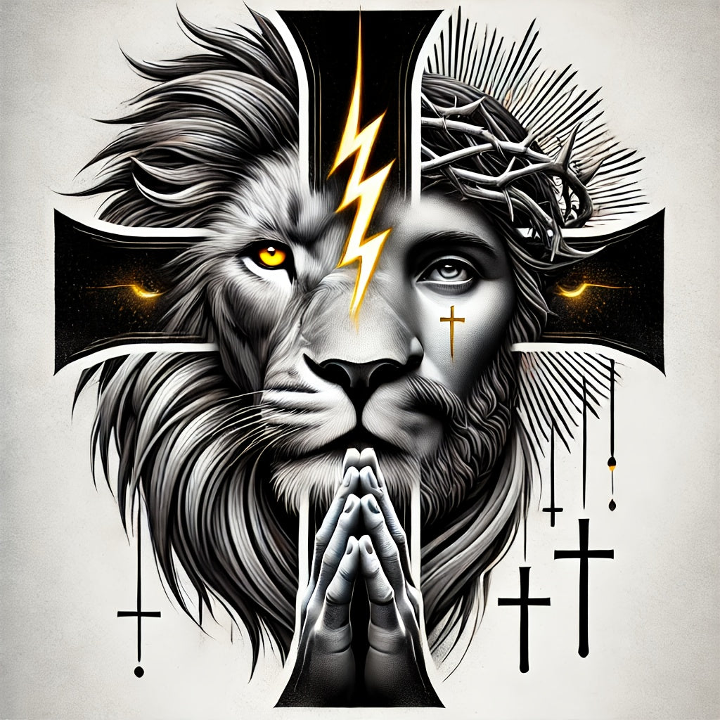 7inch Faith and Lion Vinyl Decal, Car Sticker or Laptop