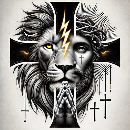 7inch Faith and Lion Vinyl Decal, Car Sticker or Laptop