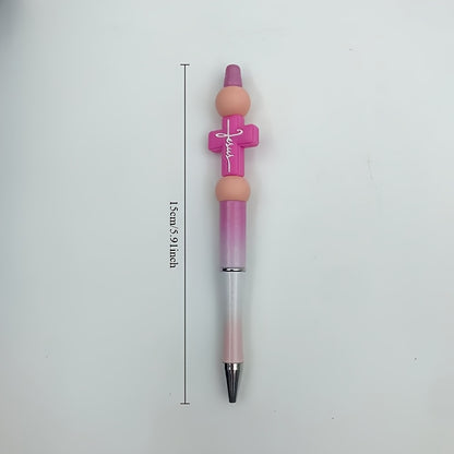 7pcs Silicone Cross Ballpoint Pen Set