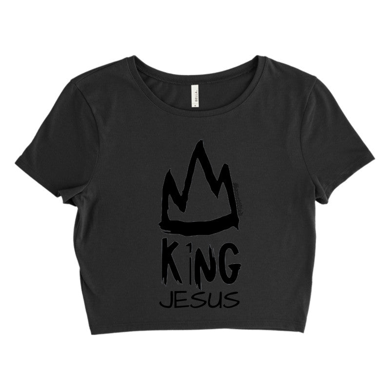 KING JESUS- Bella + Canvas Ladies' Poly-Cotton Crop T-Shirt