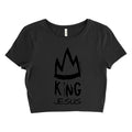 KING JESUS- Bella + Canvas Ladies' Poly-Cotton Crop T-Shirt