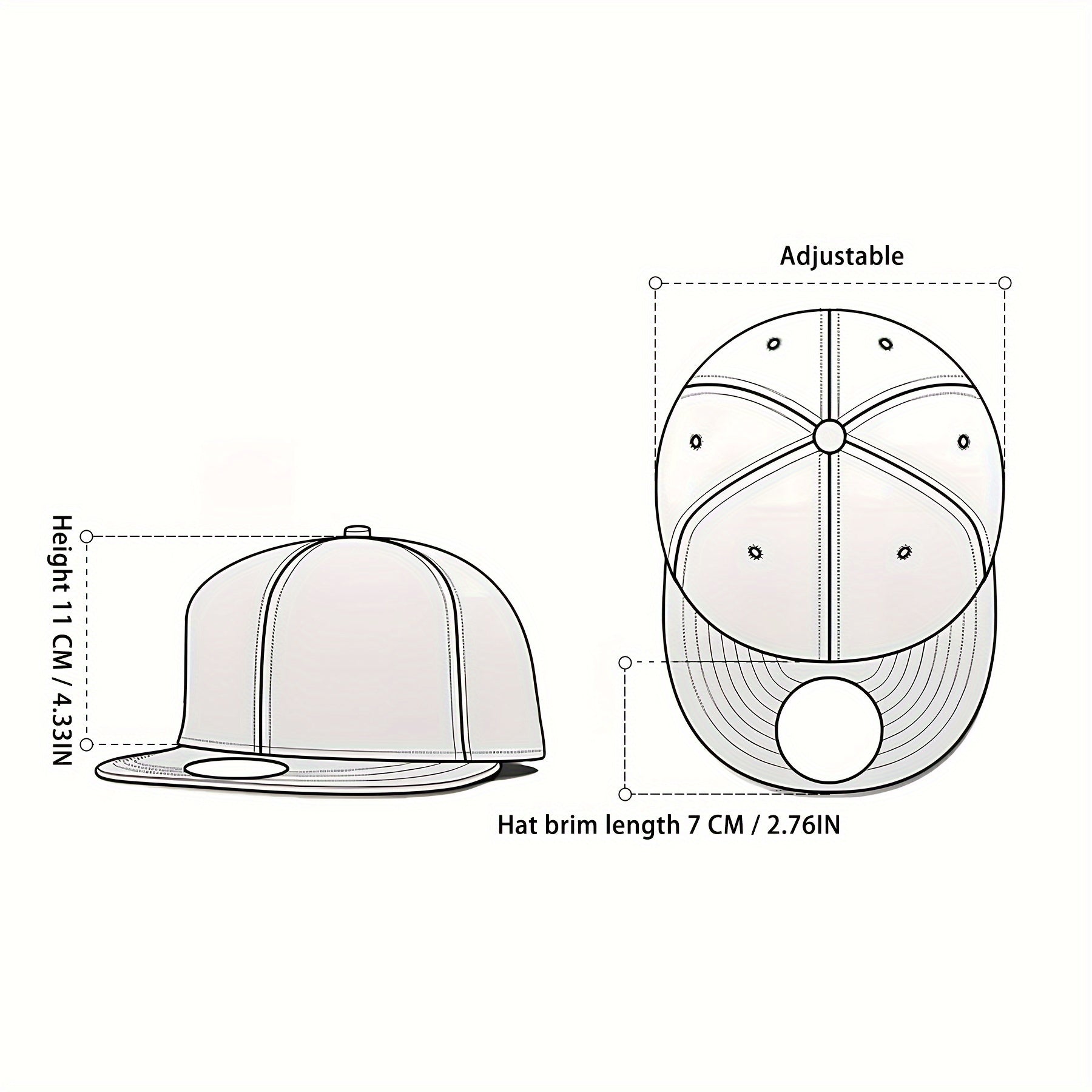 Hip-Hop Snapback Hat with Golden Lion Head Emblem