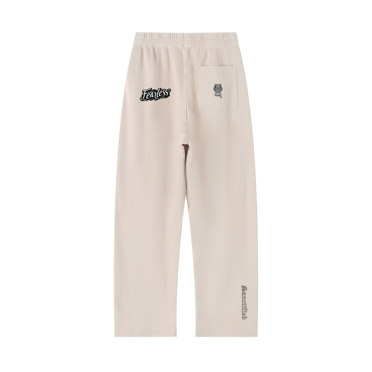 FEARLESS- Unisex Mineral Wash Straight Sweatpants