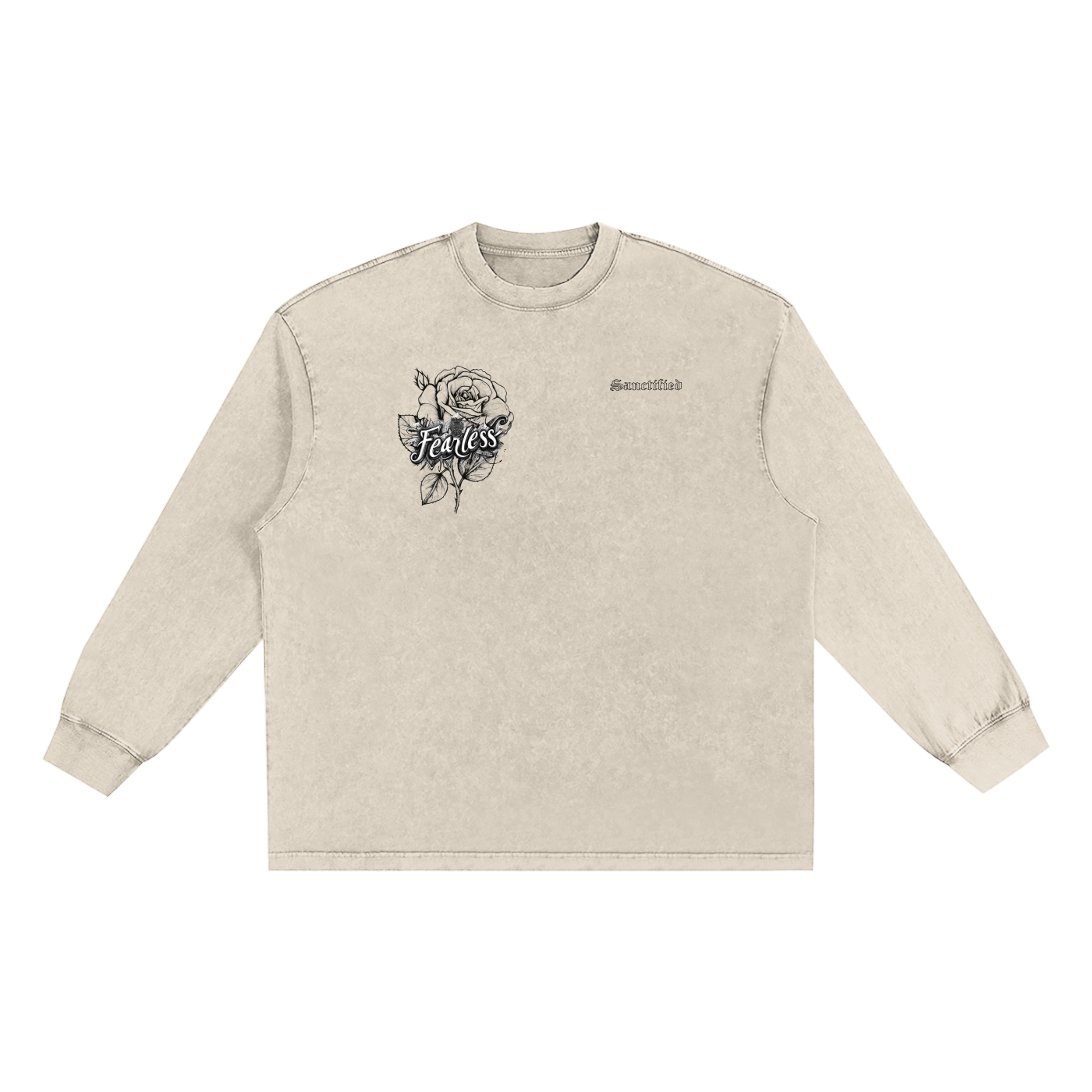 Snow Washed Frayed Edge T-Shirt