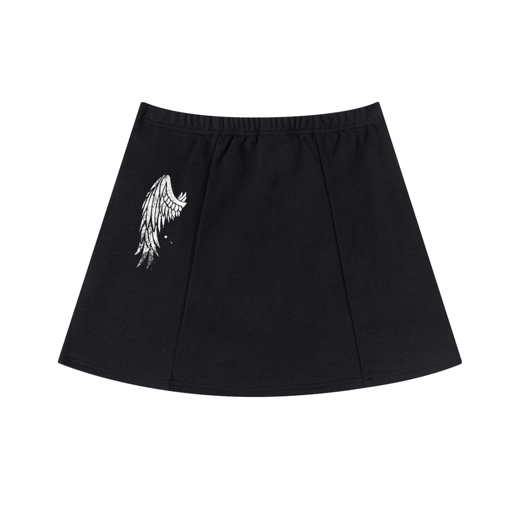 Contrast Side Stripe Slit Skirt