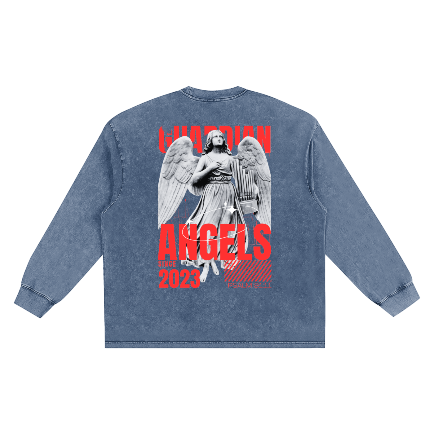 Snow Washed Frayed Edge T-Shirt