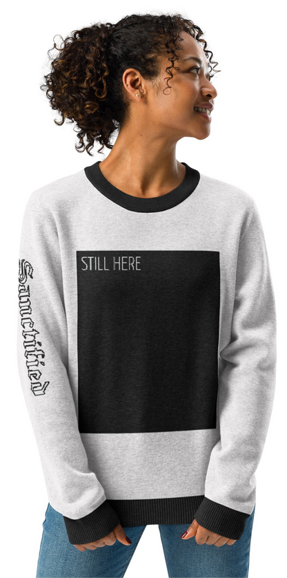 STILL HERE- Knitted crew neck sweater