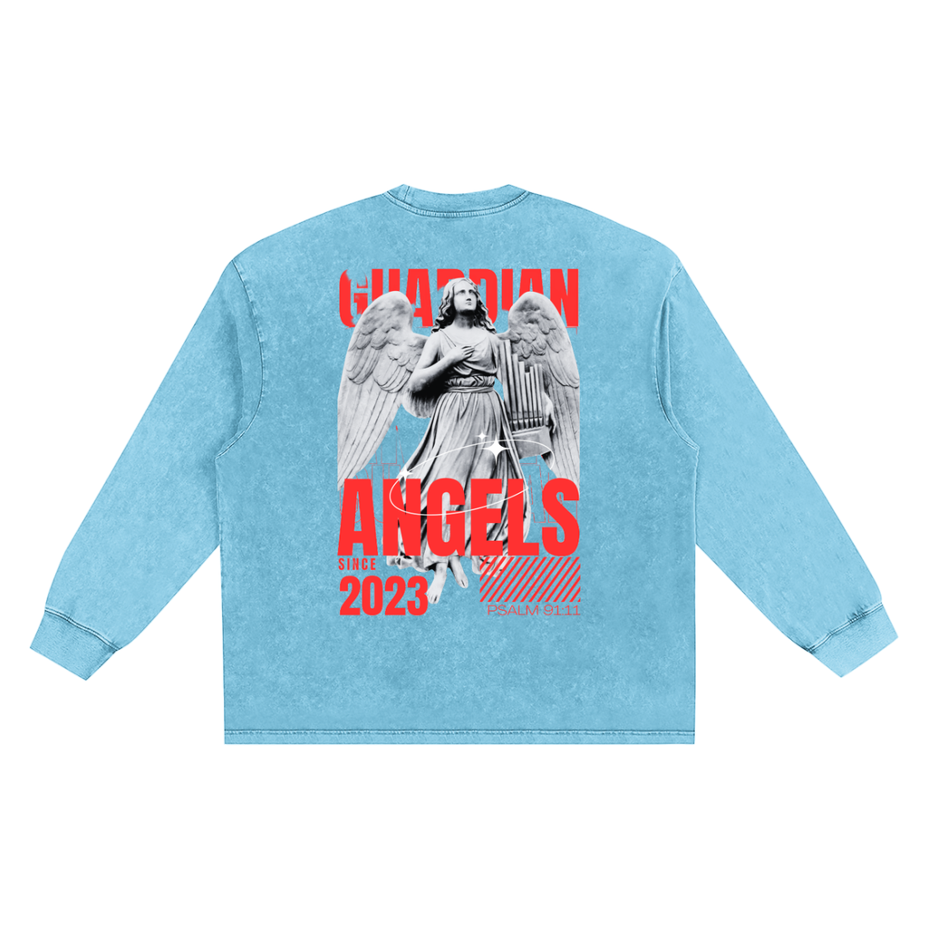 Snow Washed Frayed Edge T-Shirt