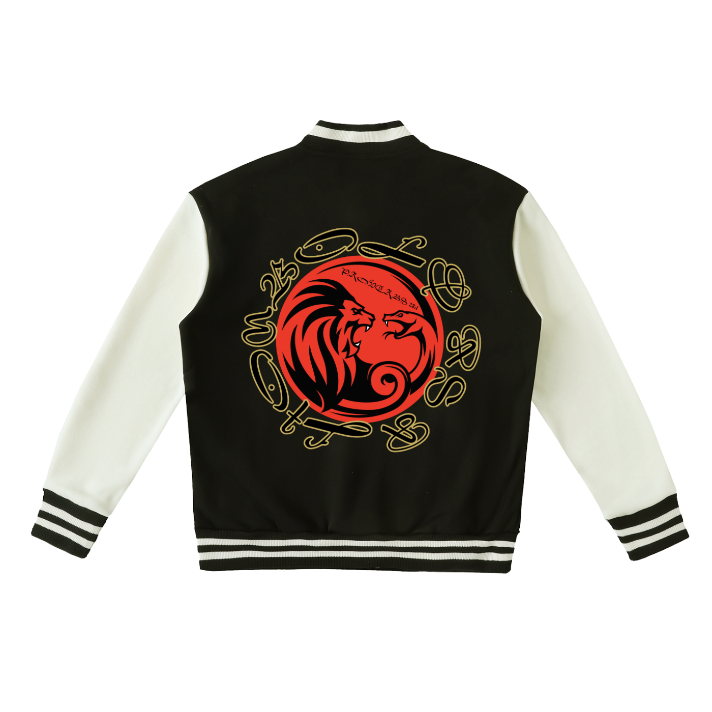 Two-Tone Fleeced Varsity Jacket