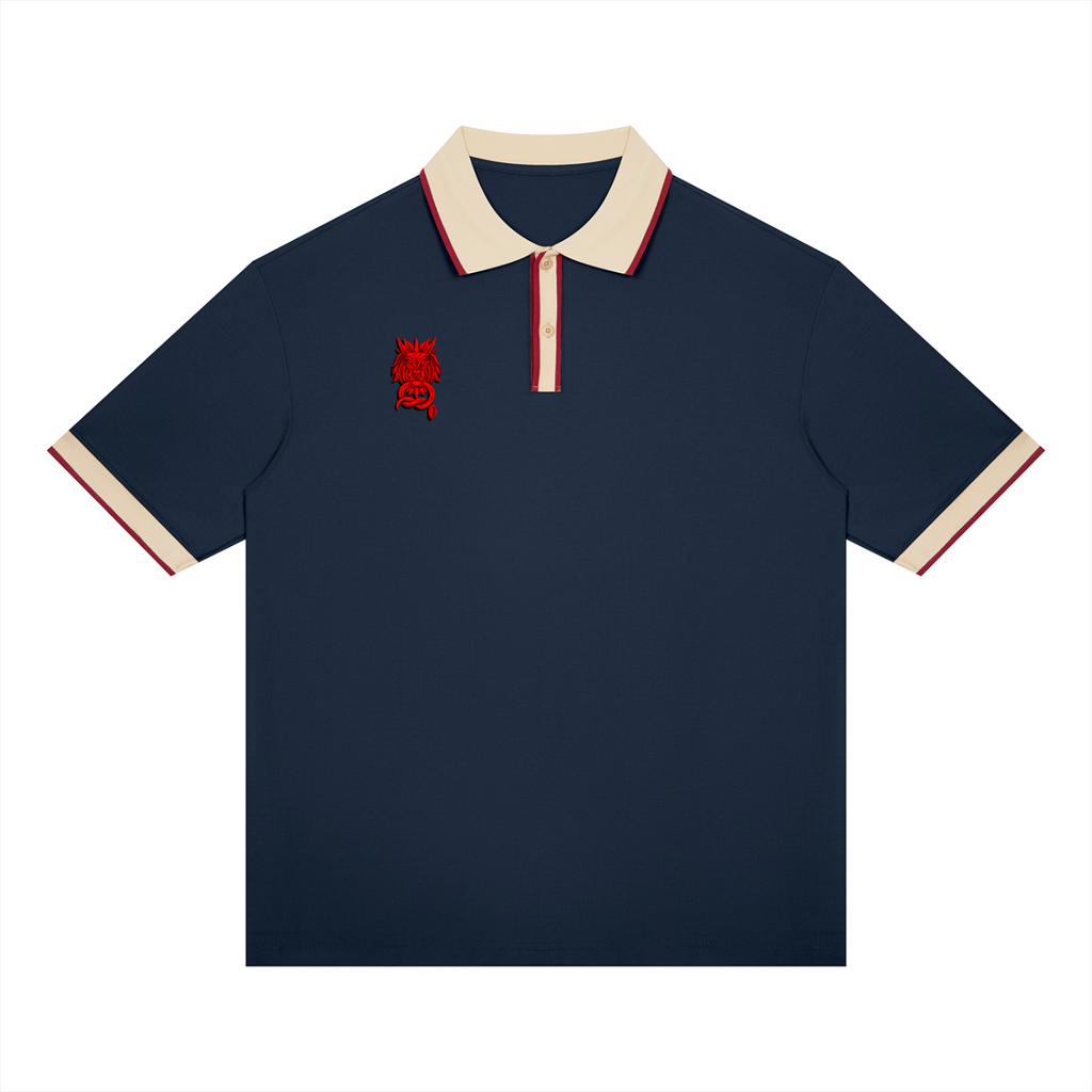 BOLD AS A LION- Unisex Color Block Polo Shirt