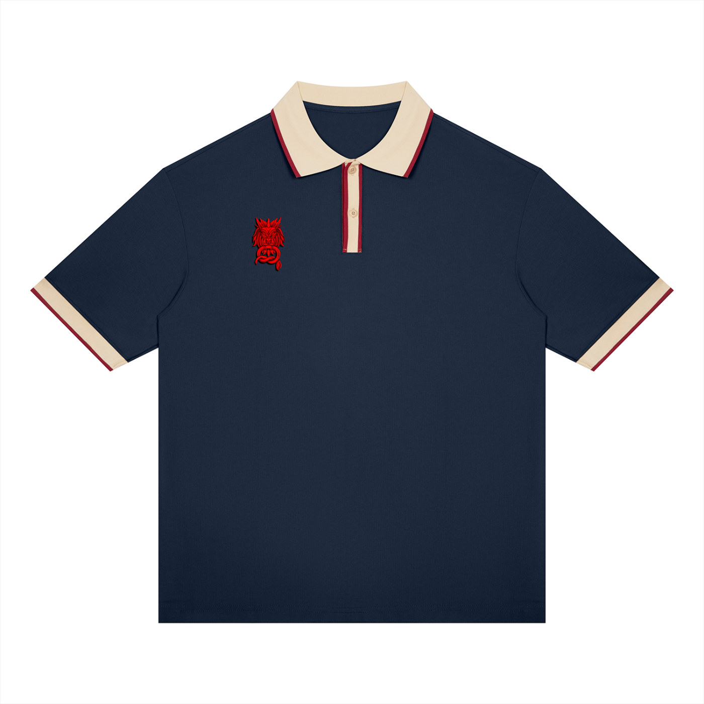 BOLD AS A LION- Unisex Color Block Polo Shirt