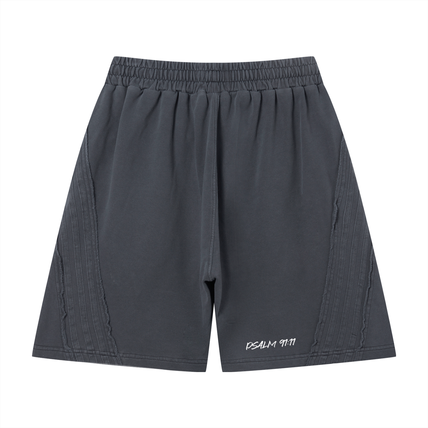 FEARLESS- Unisex Vintage Wash Raw Edge Shorts
