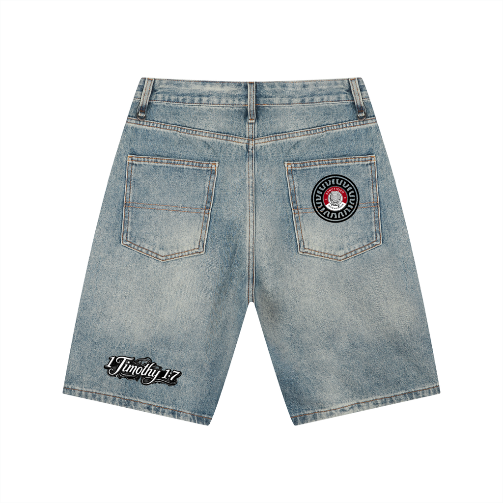 Fearless- Men's Vintage Wash Denim Shorts