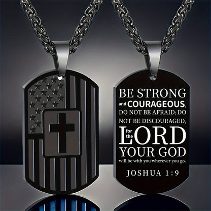 Stainless Steel Cross Pendant Necklace