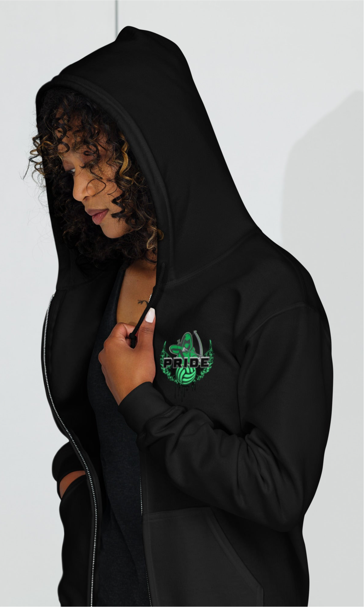 SOUTH SIDE VOLLEYBALL- Unisex heavy blend zip hoodie, FREE SHIPPING