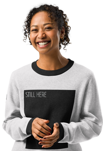 STILL HERE- Knitted crew neck sweater