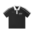 FEARLESS- Contrast Collar Short-Sleeve Polo Shirt