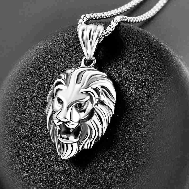 Lion Head Pendant Necklace