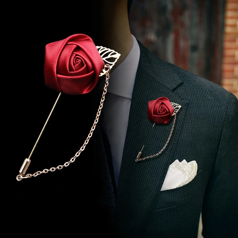 Rose Flowers Lapel Pin