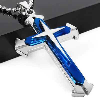 Cross Necklaces Unisex Stainless Steel Chain Pendant Necklace