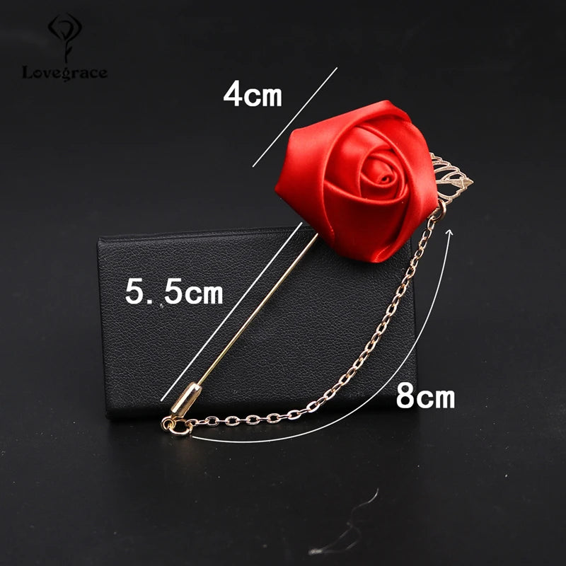Rose Flowers Lapel Pin