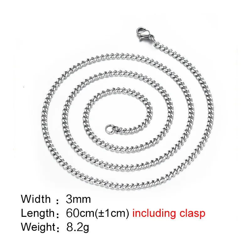 Cross Pendant Stainless Steel Necklace