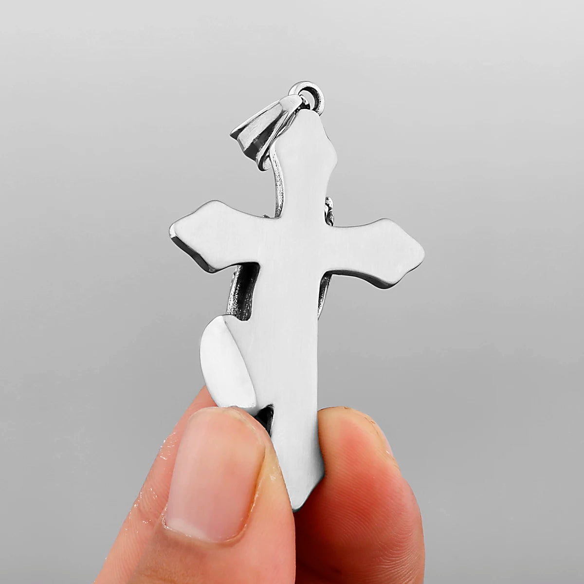 Prayer Cross Necklace Stainless Steel