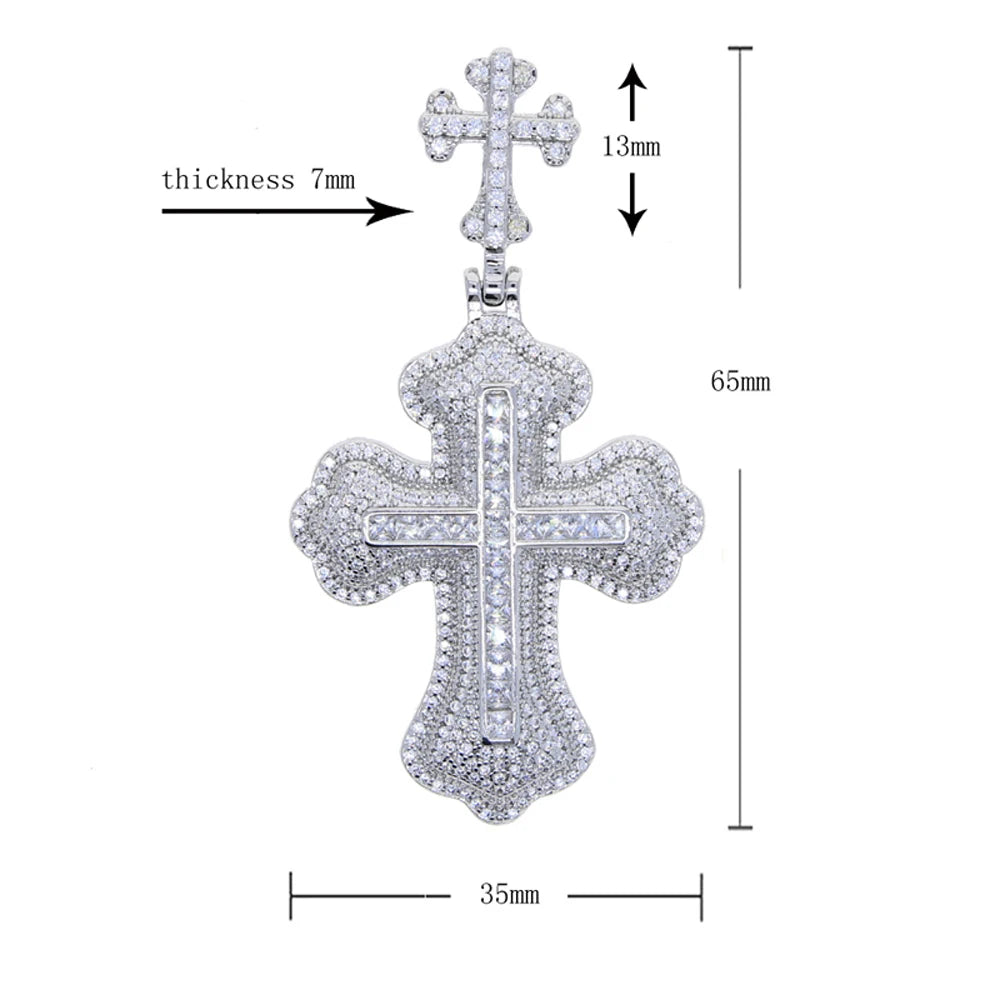 New Iced Out Cross Pendants and Coordinating Chain Options